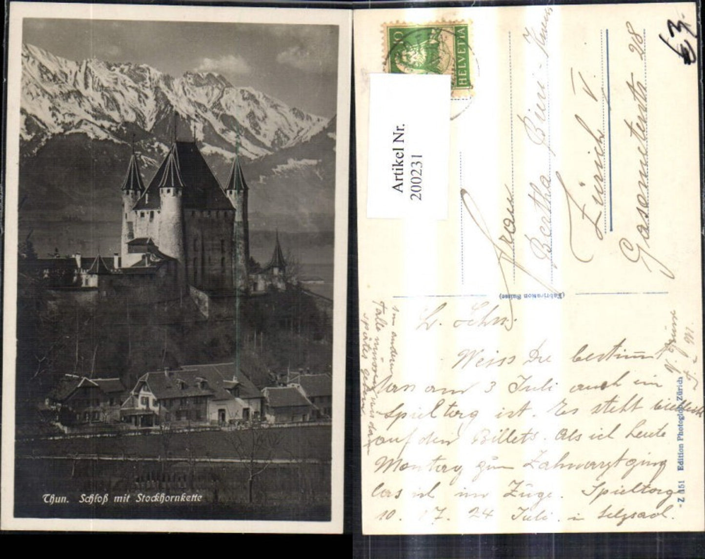 Alte Ansichtskarte – Old Postcard