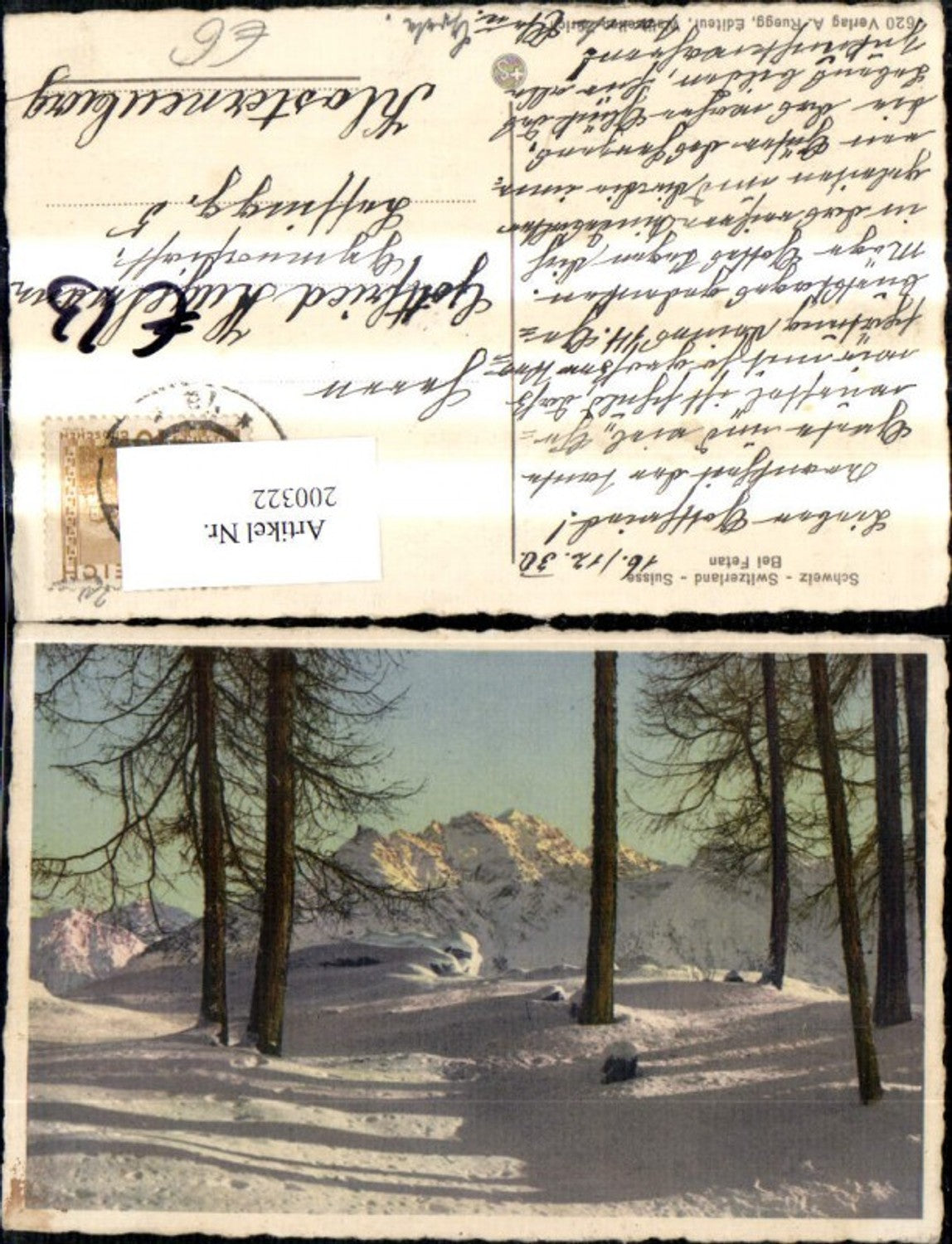 Alte Ansichtskarte – Old Postcard