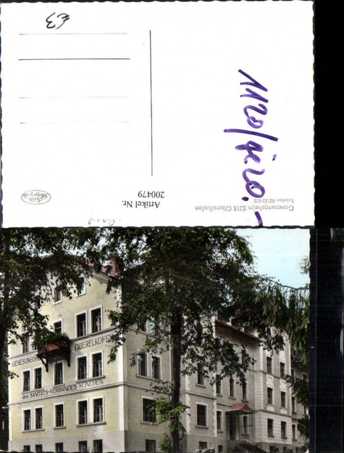 200479,Genesungsheim Oberelkofen b. München