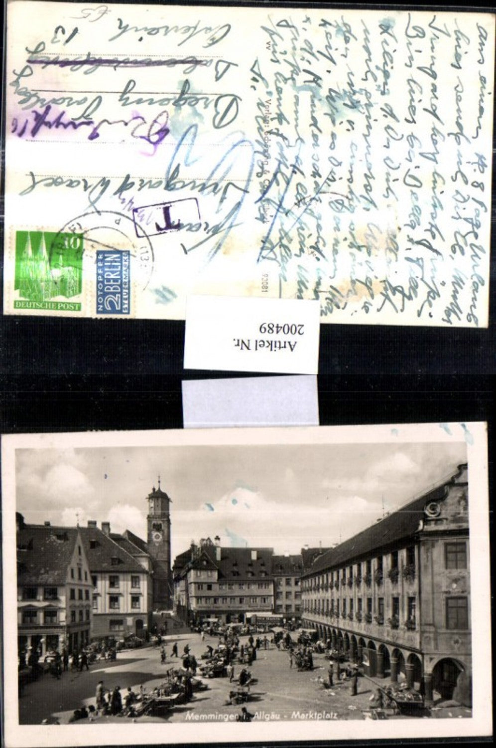 200489,Memmingen i. Allgäu Marktplatz Platz Turm
