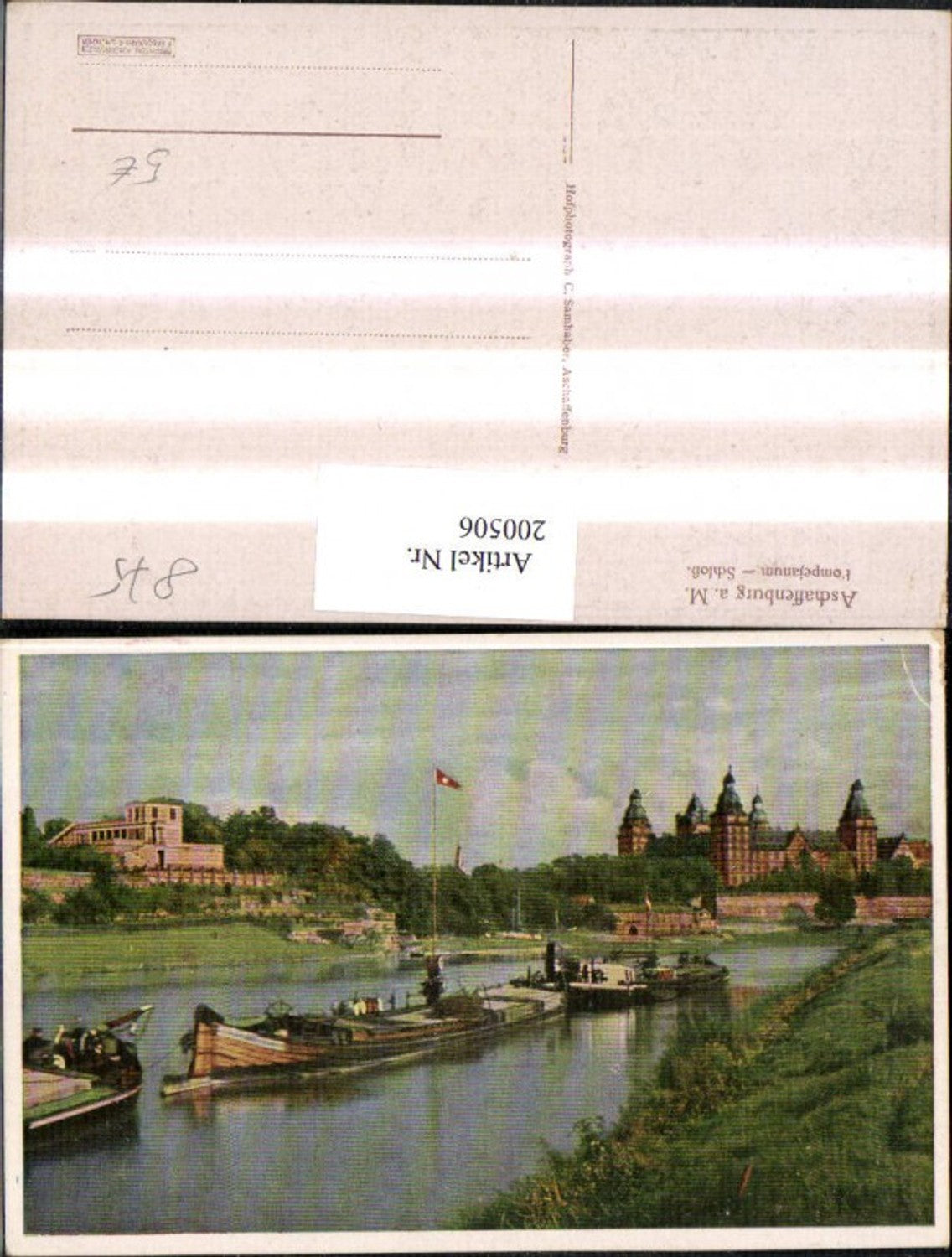 200506,Aschaffenburg a. M. Schloss Schiffe b. Unterfranken