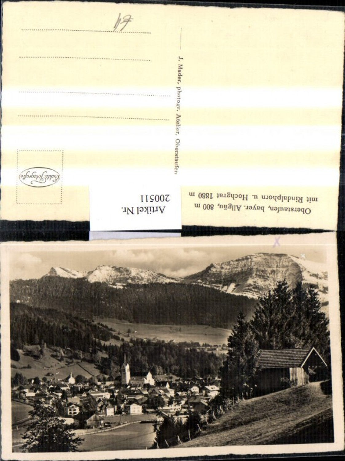 200511,Oberstaufen Totale bayr. Allgäu m. Rindalphorn u. Hochgrat