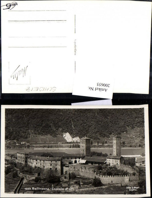 200655,Ballinzona Castello d'Uri Burg Kt Tessin