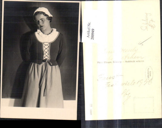 200949,Paula Wesely als Gretchen Salzburg 1936Foto Ak