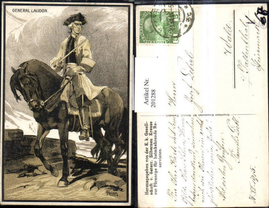 201288,General Laudon Hut Schwert Pferd pub Eduard Strache