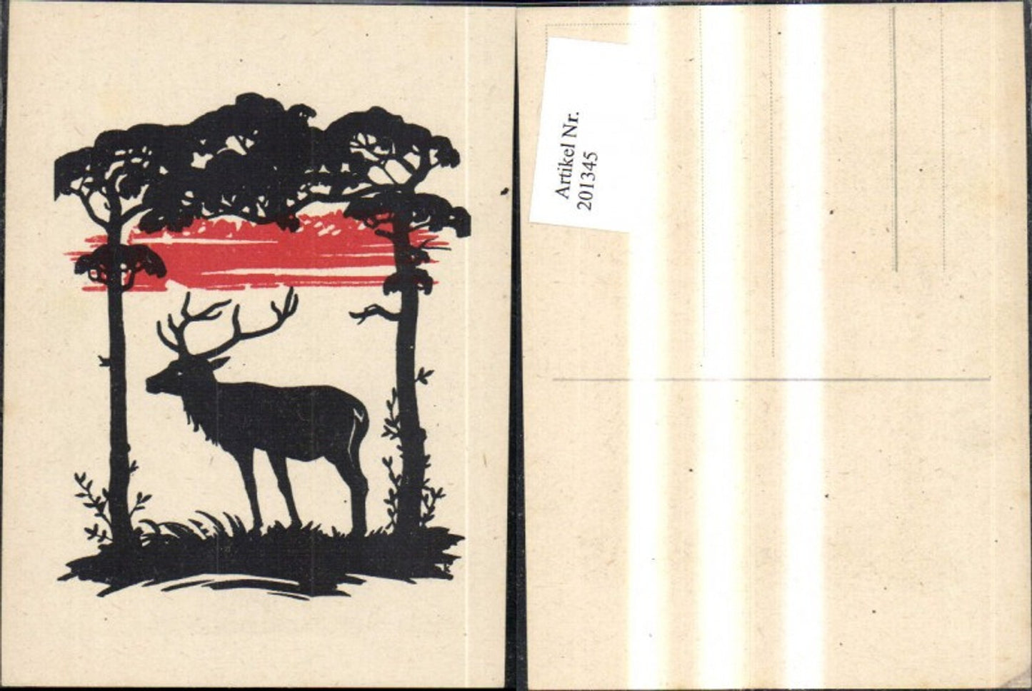 201345,Scherenschnitte Silhouette Hirsch Wild Geweih Wald