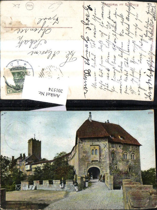 201574,Thürgingen Eingang zur Wartburg Burg