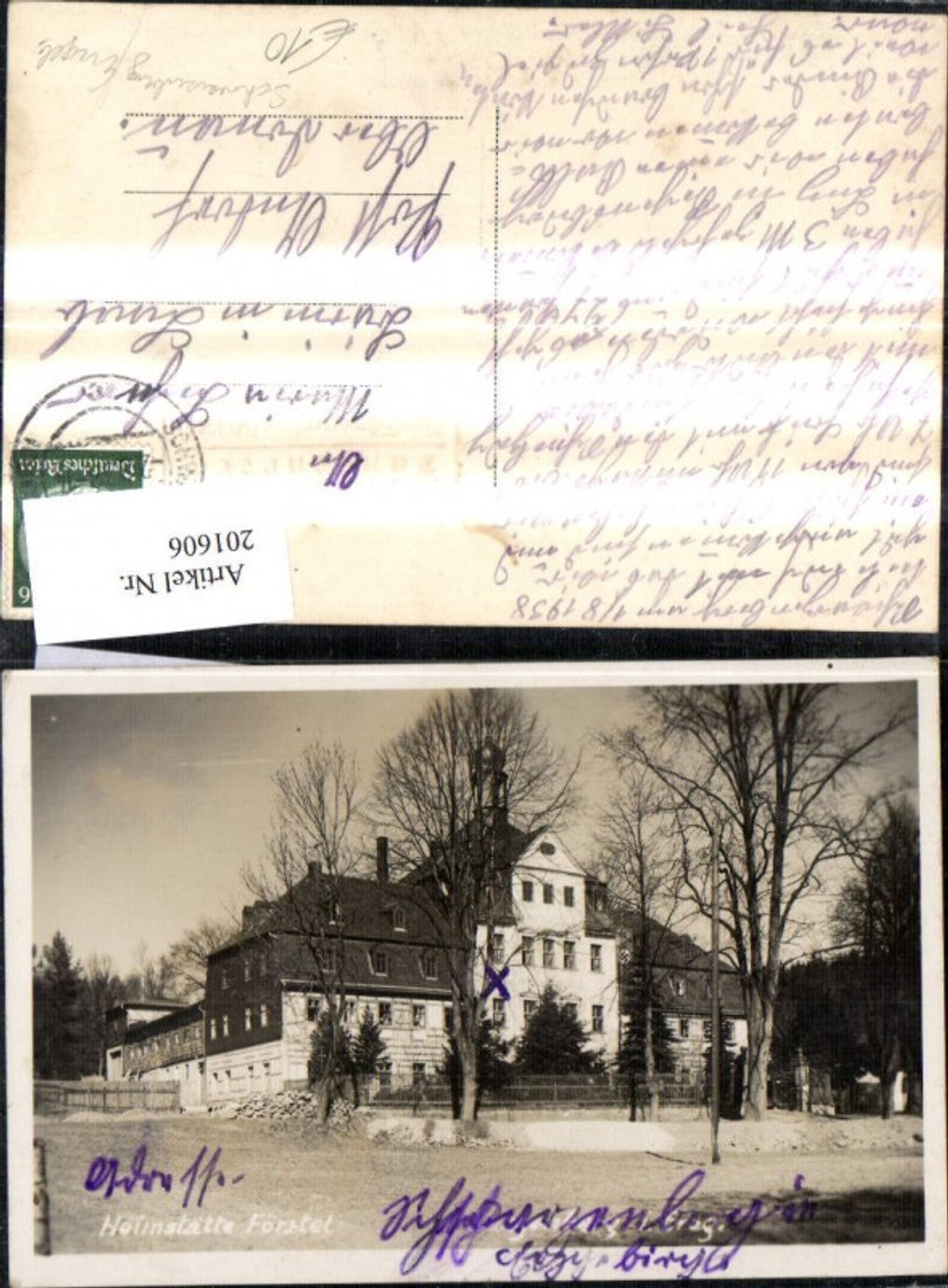 201606,Schwarzenberg im Erzgebirge Heimstätte Förstel Postablage