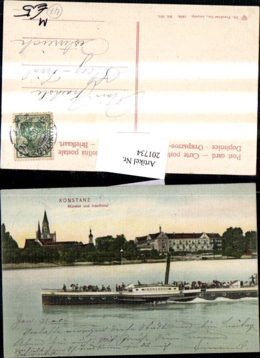 201734, Konstanz Münster and Inselhotel Dampfer Arenaberg