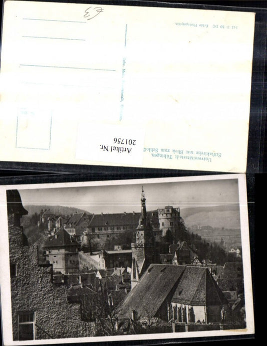 201756, Tübingen Collegiate Church with view of the castle