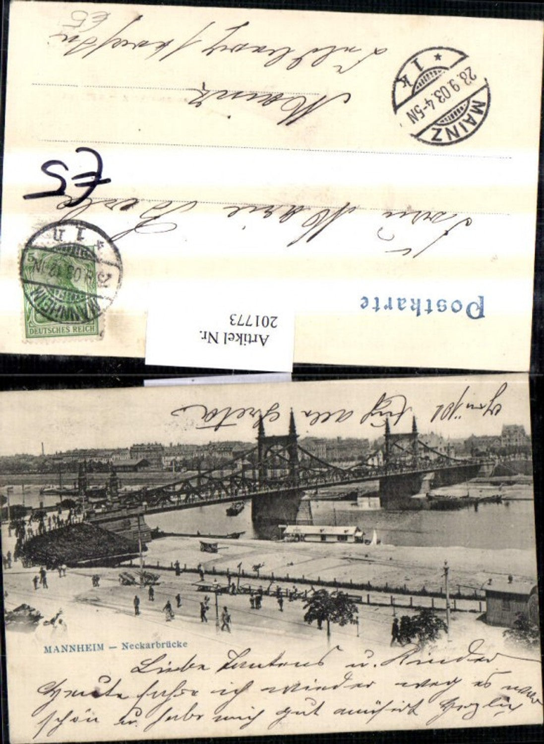 201773,Mannheim Neckarbrücke Brücke
