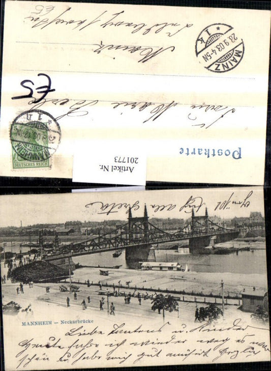 201773, Mannheim Neckarbrücke Bridge