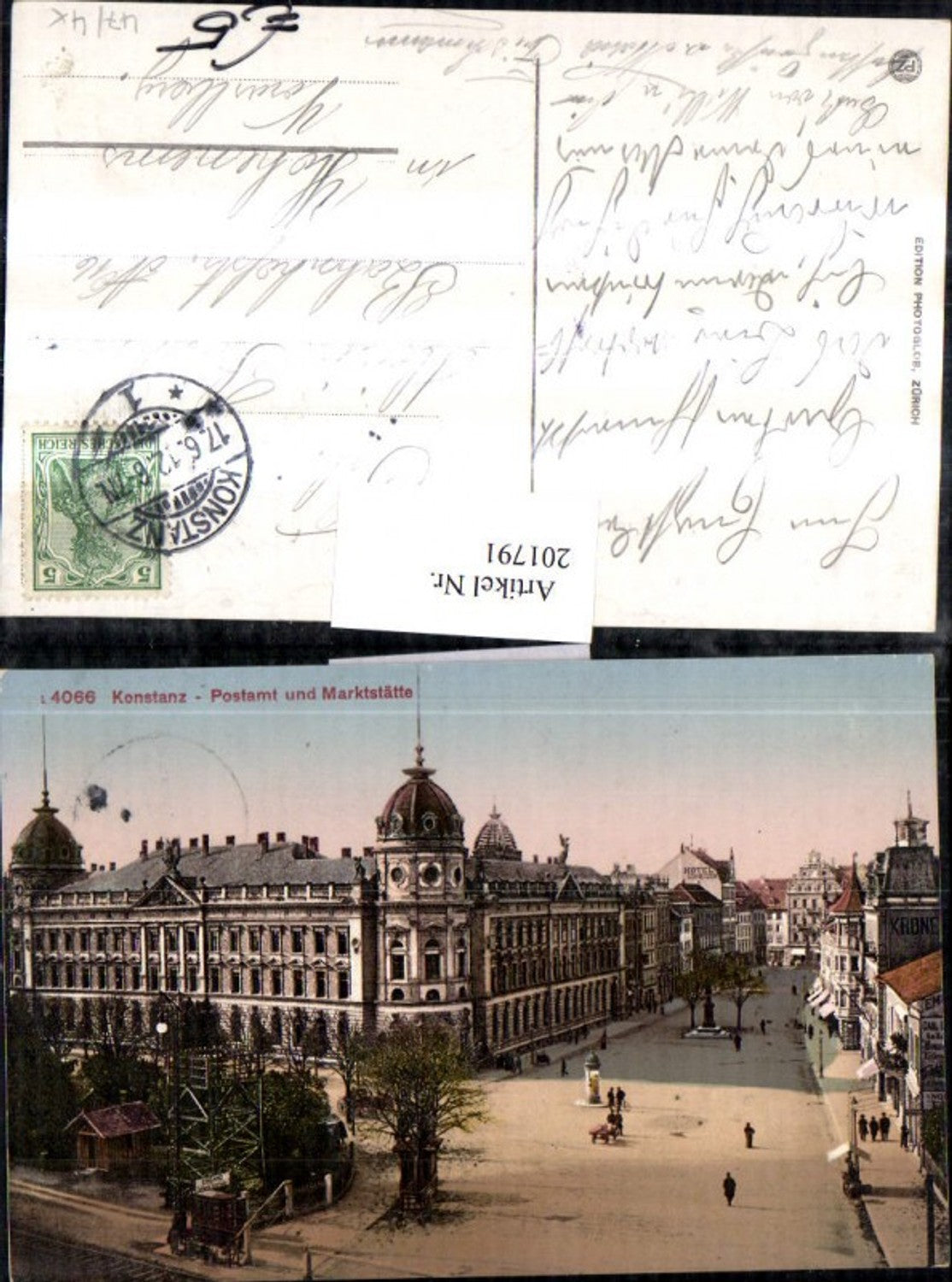 201791, Konstanz Post Office and Market Square Street View