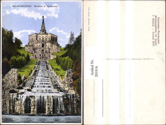 201816,Wilhelmshöhe b. Kassel Herkules u. Kaskuden