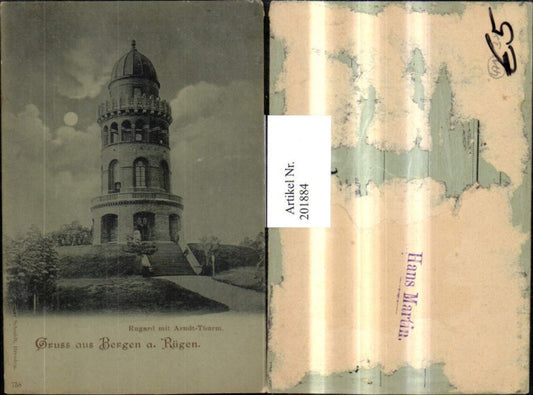 201884,Bergen a. Insel Rügen Rugard m. Arndt Turm