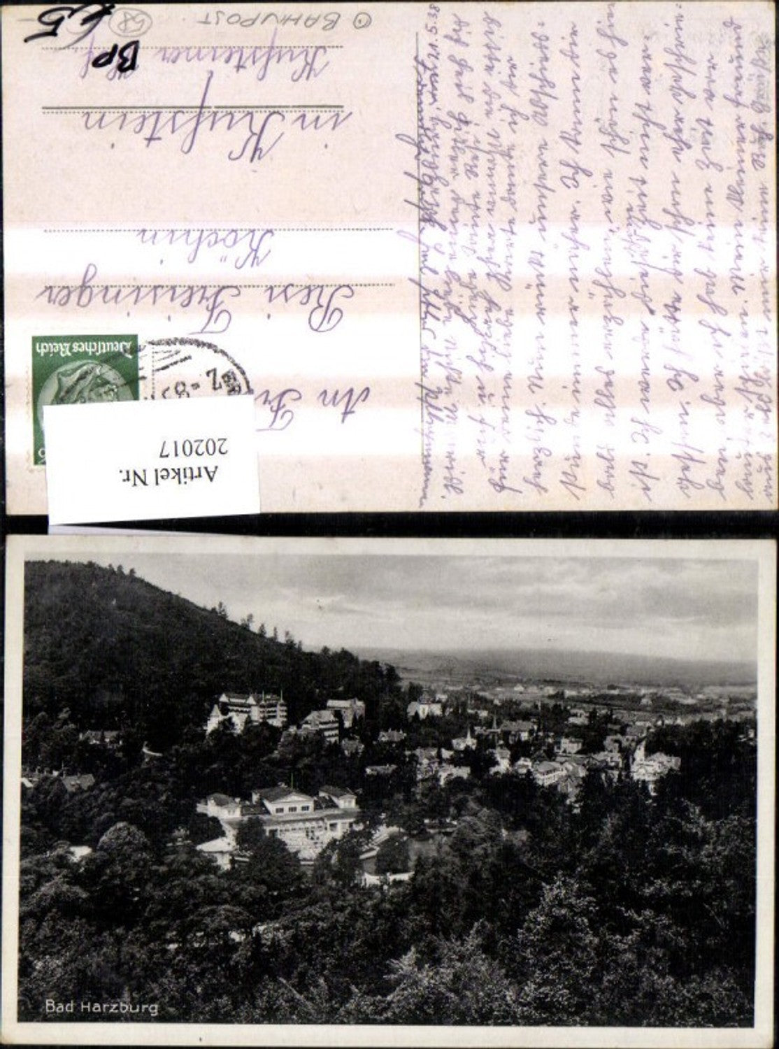 202017,Bad Harzburg Totale Bahnpost Zug 831 Braunschweig Bad Harzburg