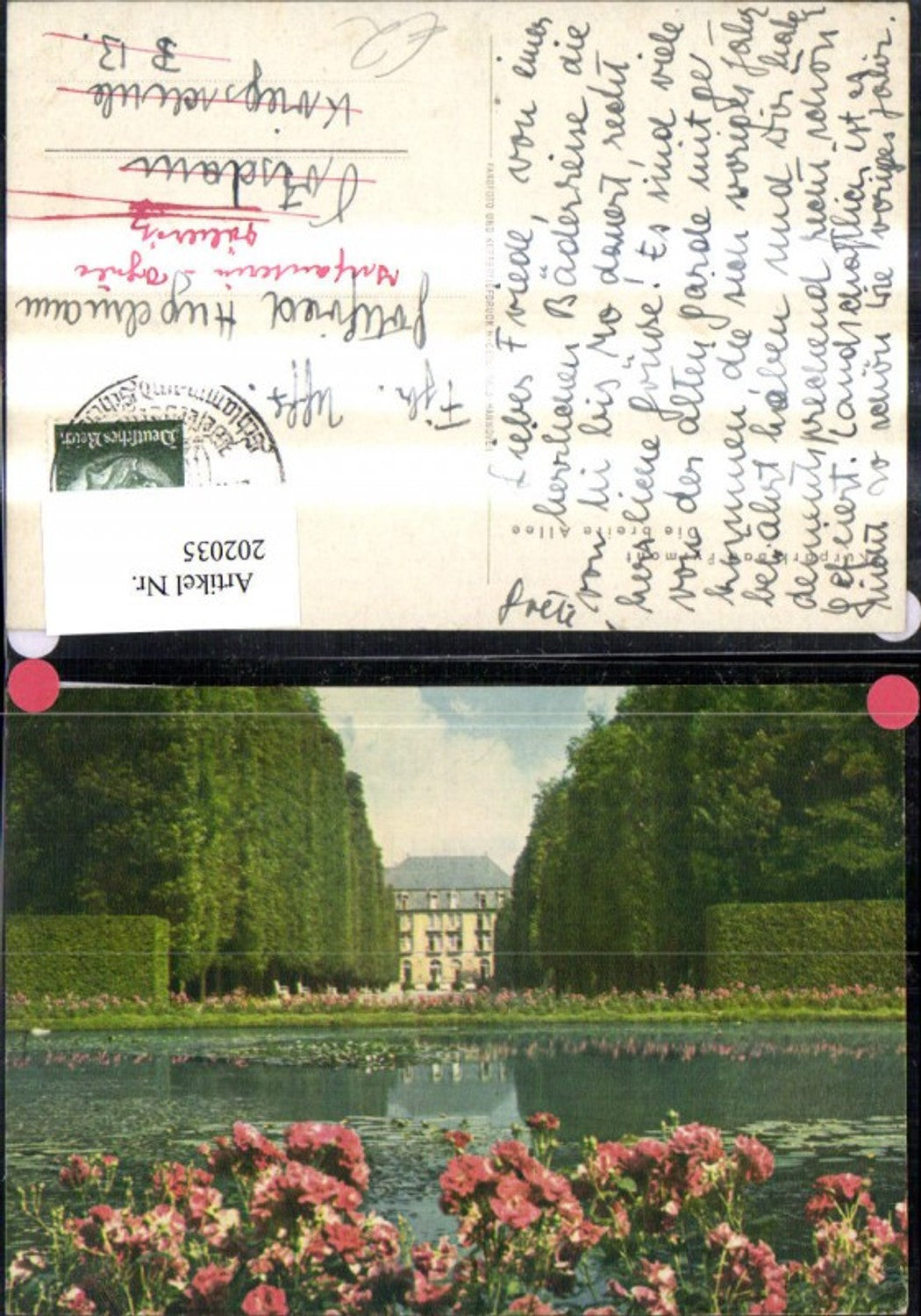 202035,Bad Pyrmont Kurpark Die breite Allee