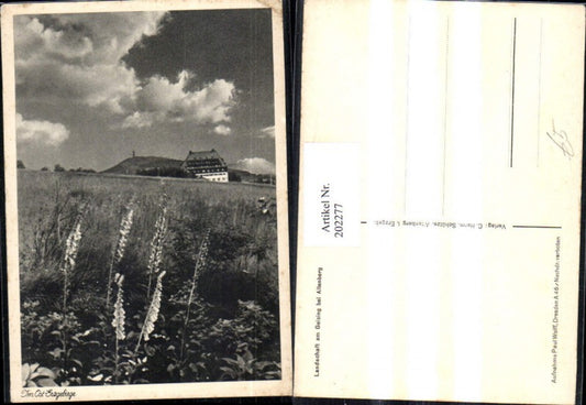 202277,Landschaft am Geising b. Altenberg Ost-Erzgebirge Partie