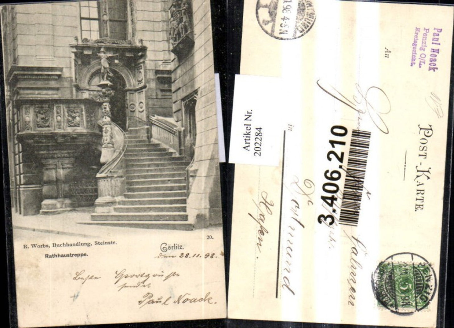 202284,Görlitz Rathaustreppe Treppe