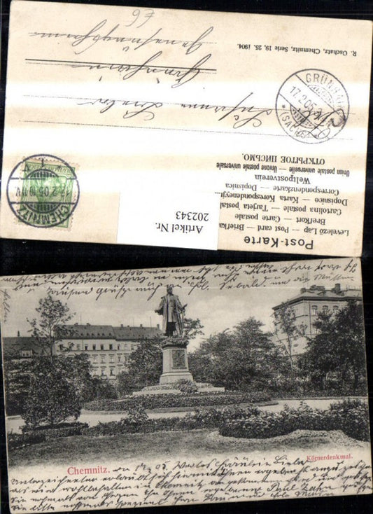 202343,Chemnitz Körnerdenkmal Denkmal