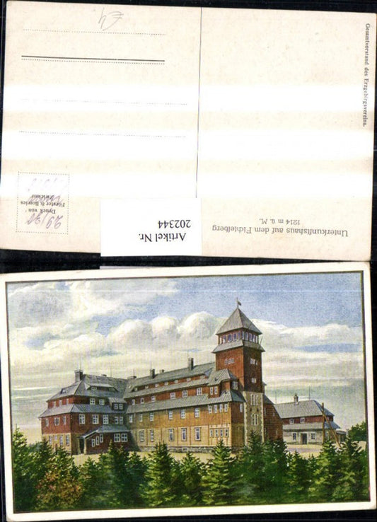 202344,Unterkunftshaus auf d. Fichtelberg b. Sachsen