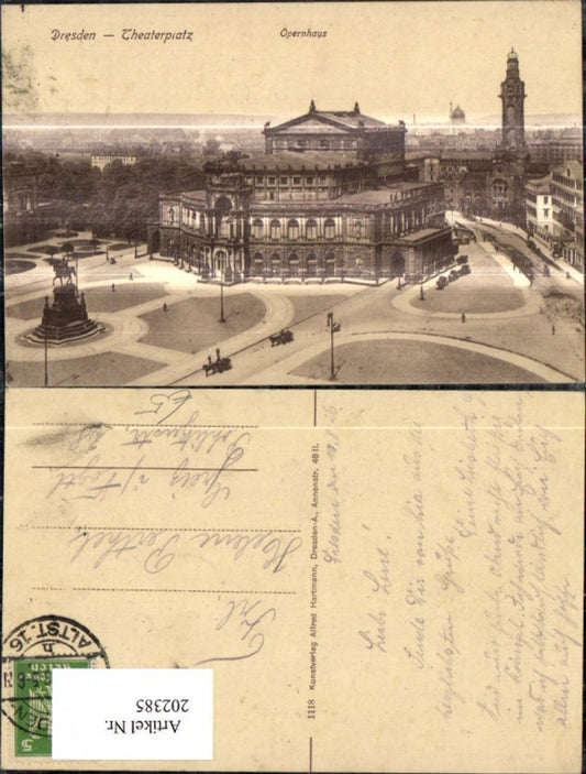 202385, Dresden Theaterplatz Opera House