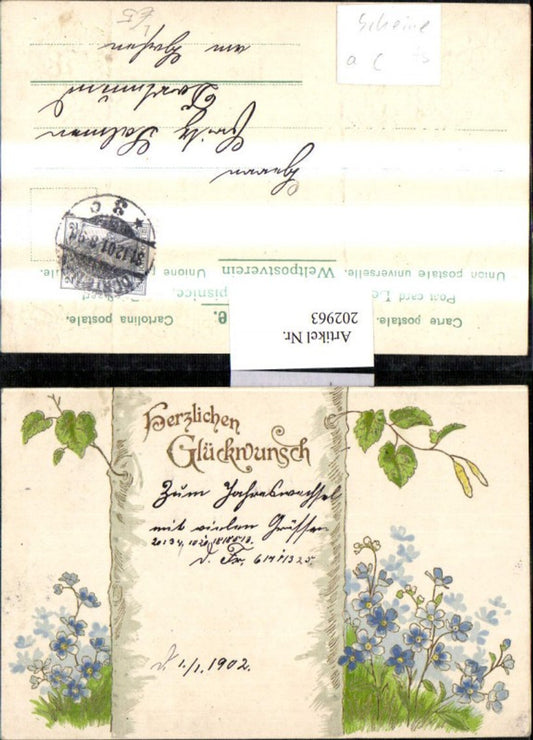 202963,Präge Litho AK Herzlichen Glückwunsch Golddruck Blumen Blätter