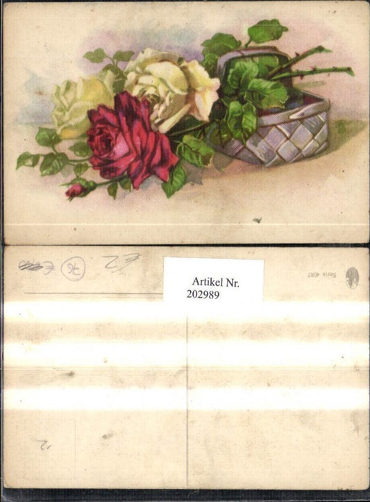 202989,Rosen Rosenblüten Dornen Korb