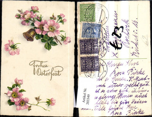 203349, Easter Flowers Bell