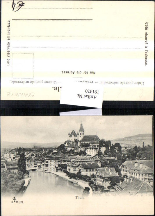 191420,Thun Teilansicht Schloss Burg Kt Bern