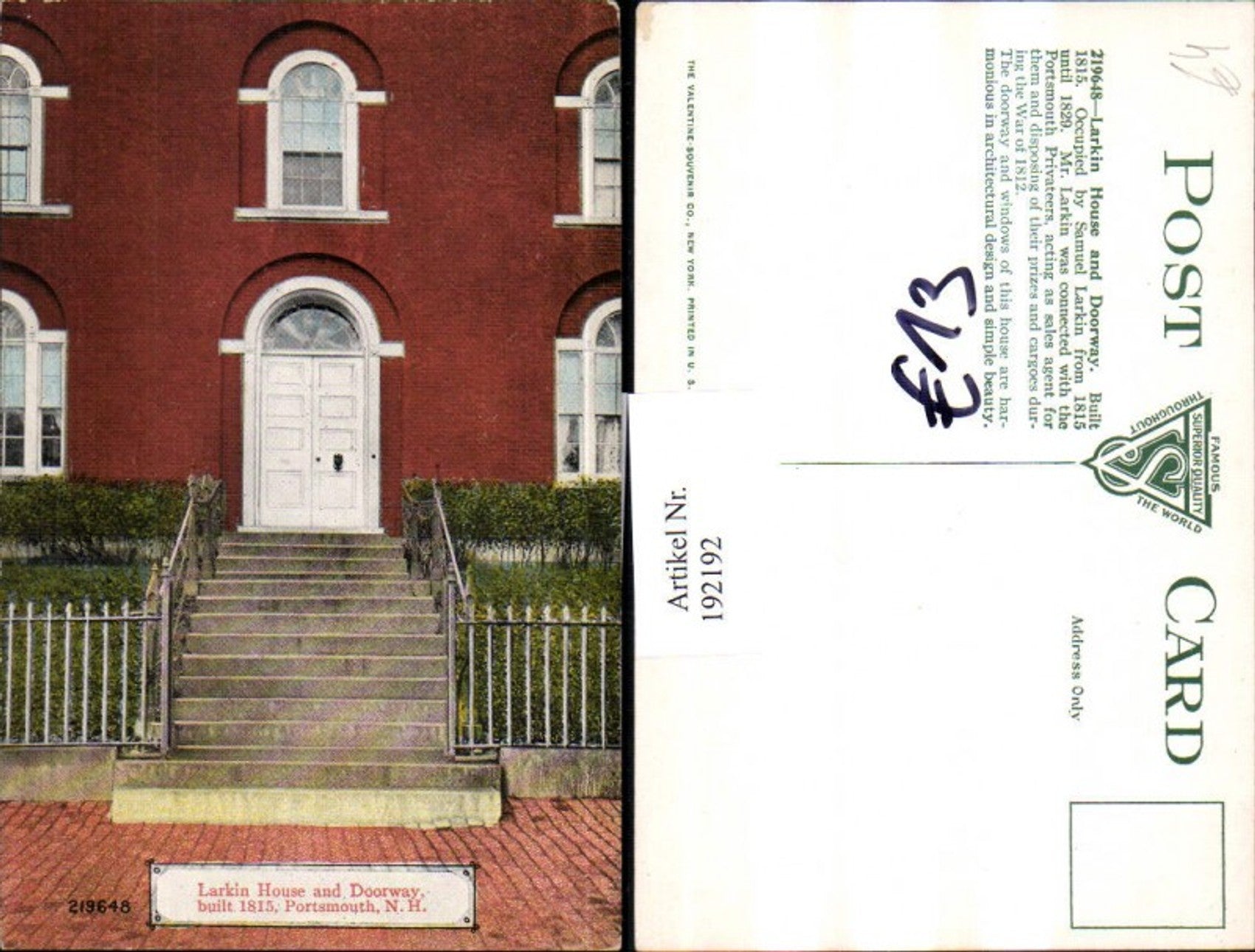 Alte Ansichtskarte – Old Postcard
