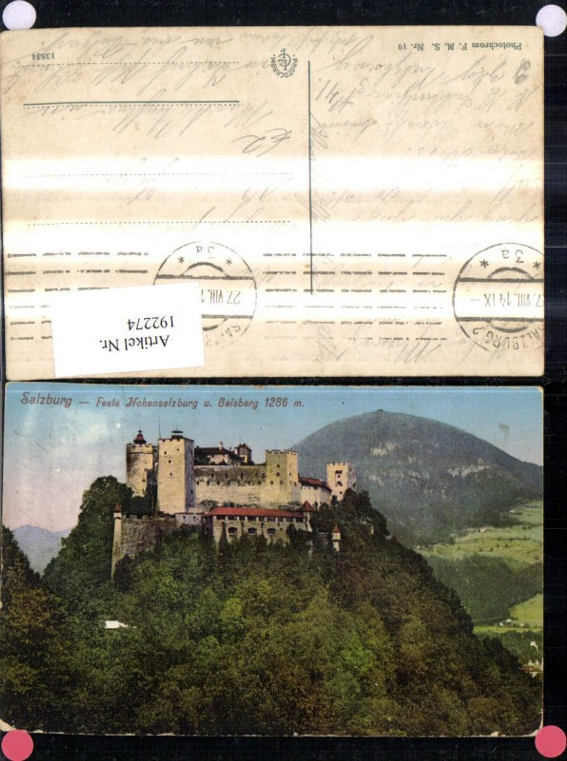 192274,Salzburg Feste Hohensalzburg u. Gaisberg