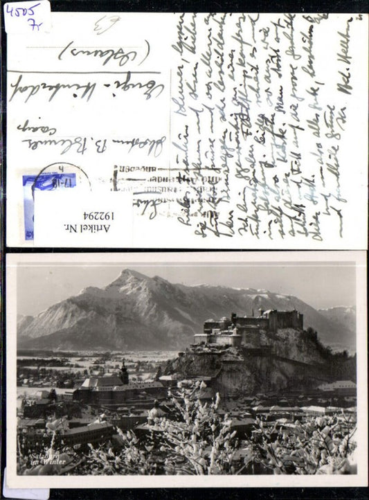 192294,Salzburg i. Winter Foto Ak