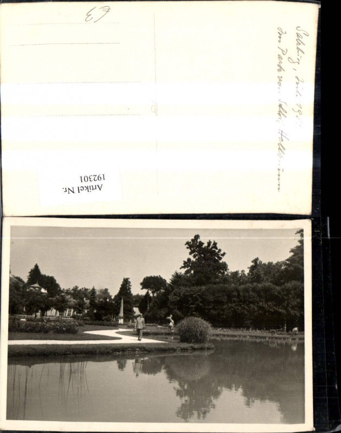 192301,Salzburg Foto Ak Park v. Schloss Hellbrunn