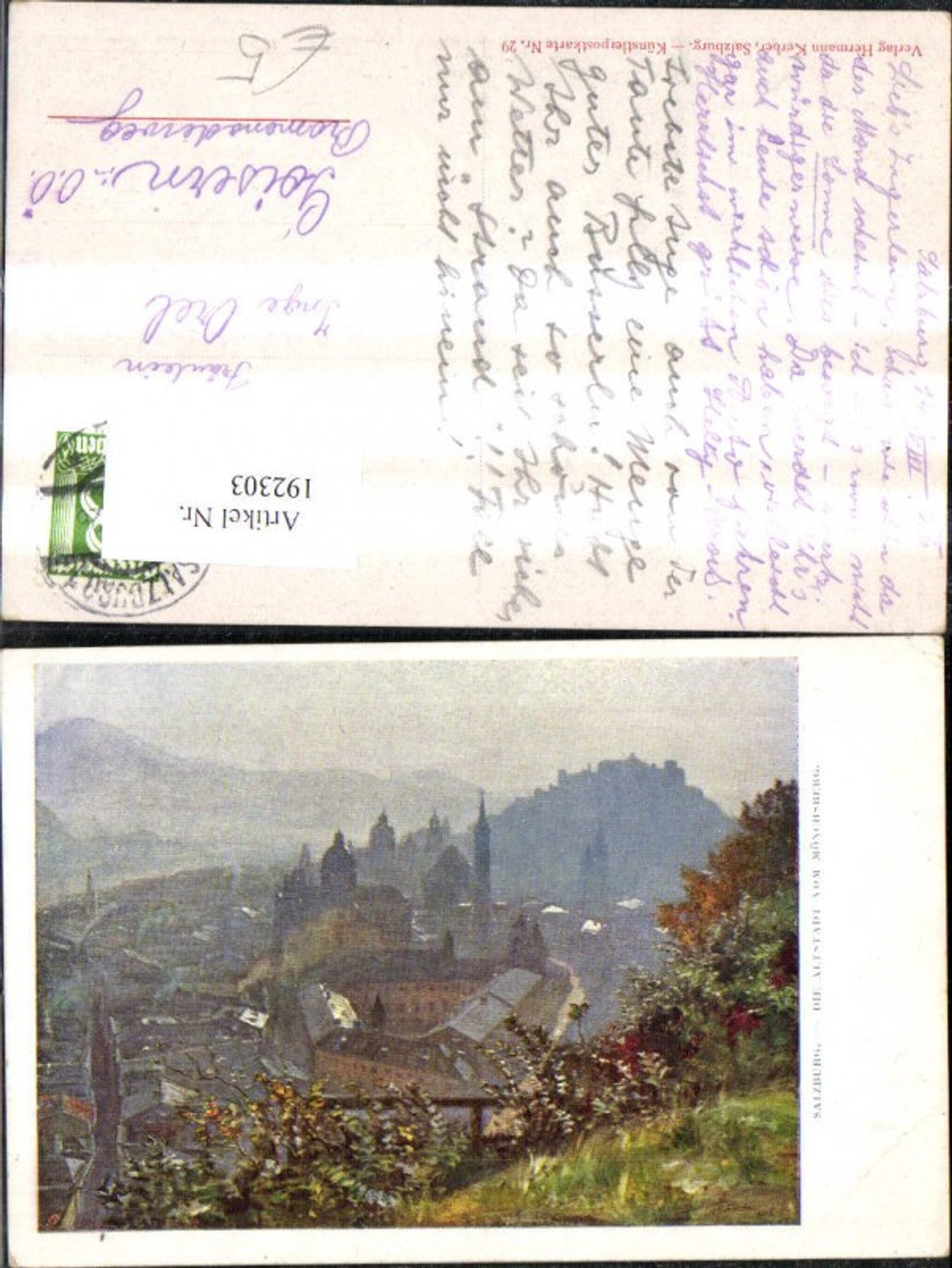 192303,Salzburg Altstadt v. Mönchsberg