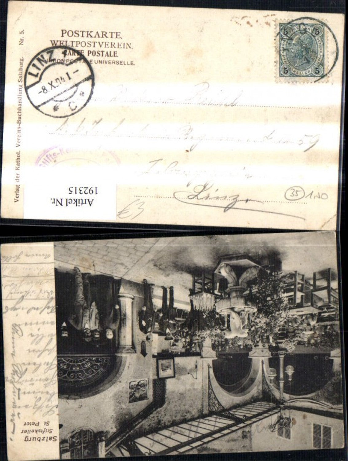192315,Salzburg Stiftskeller St Peter Ansicht m. Personen