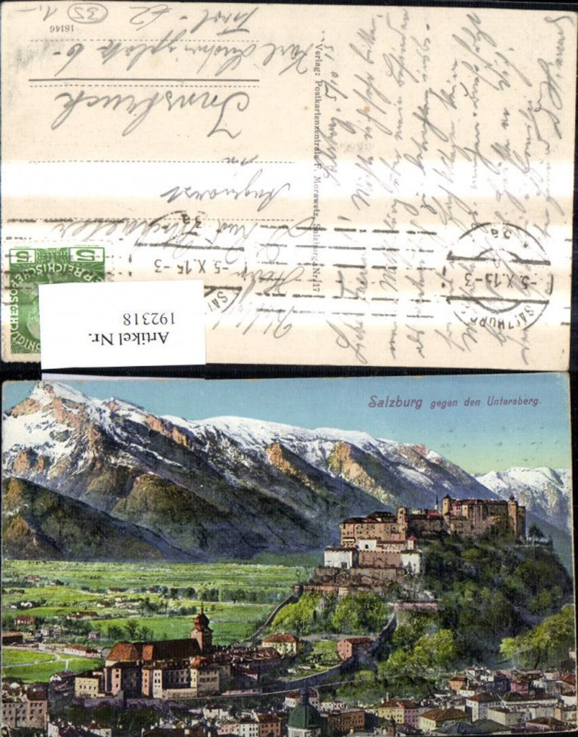 192318,Salzburg geg. d. Untersberg