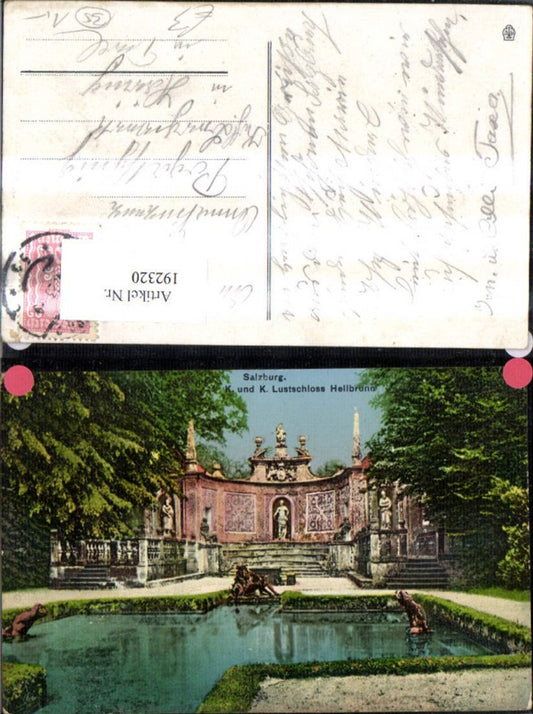 192320,Salzburg K u. k Lustschloss Hellbrunn Brunnen