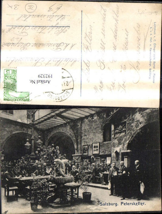 192329,Salzburg Peterskeller Ansicht m. Personen