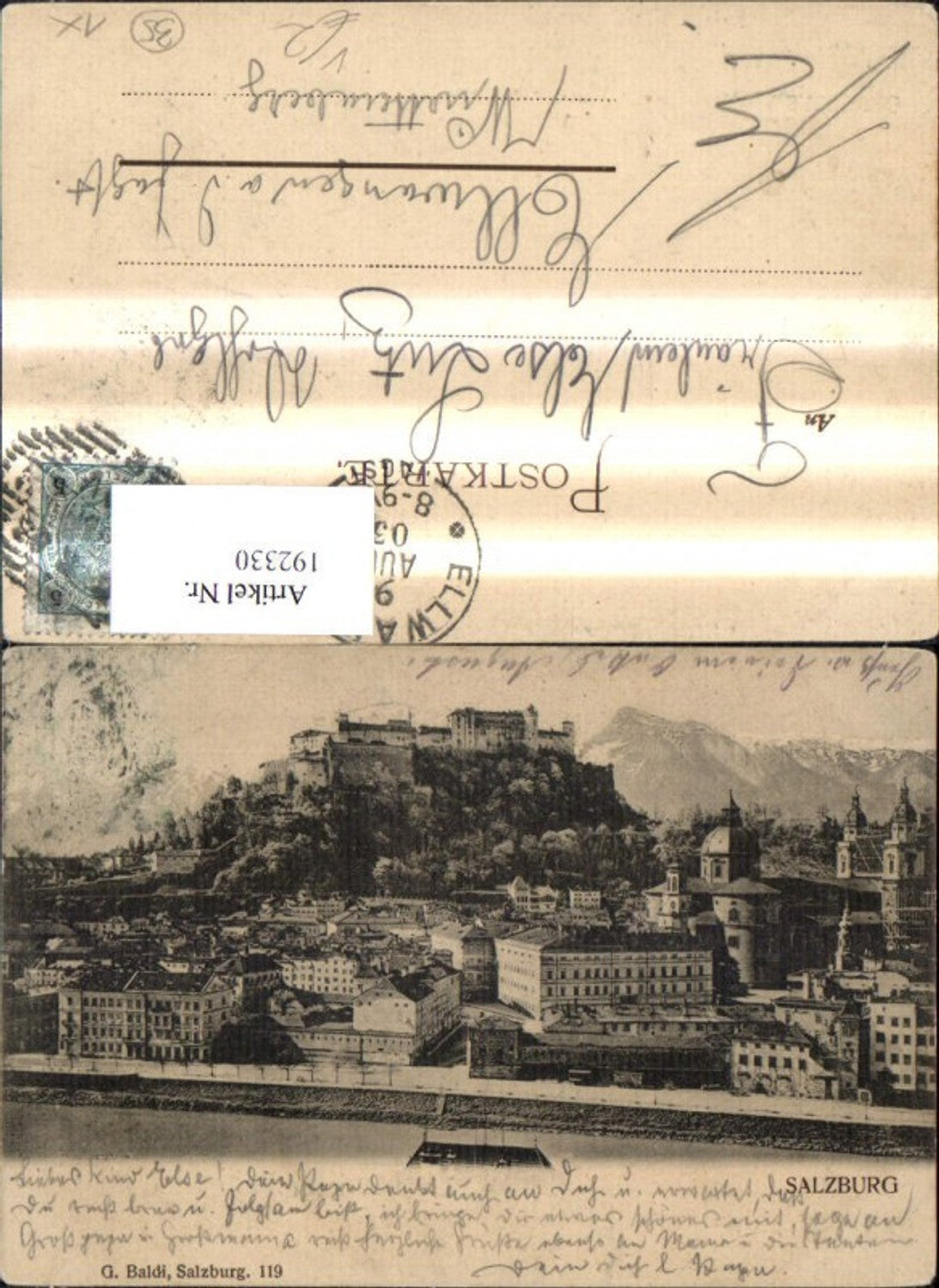 192330,Salzburg Teilansicht pub G. Baldi