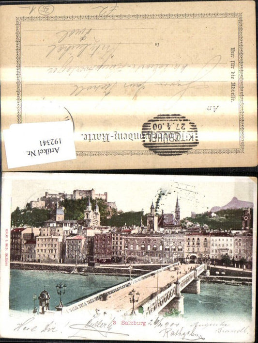 192341,Salzburg Ansicht m. Brücke