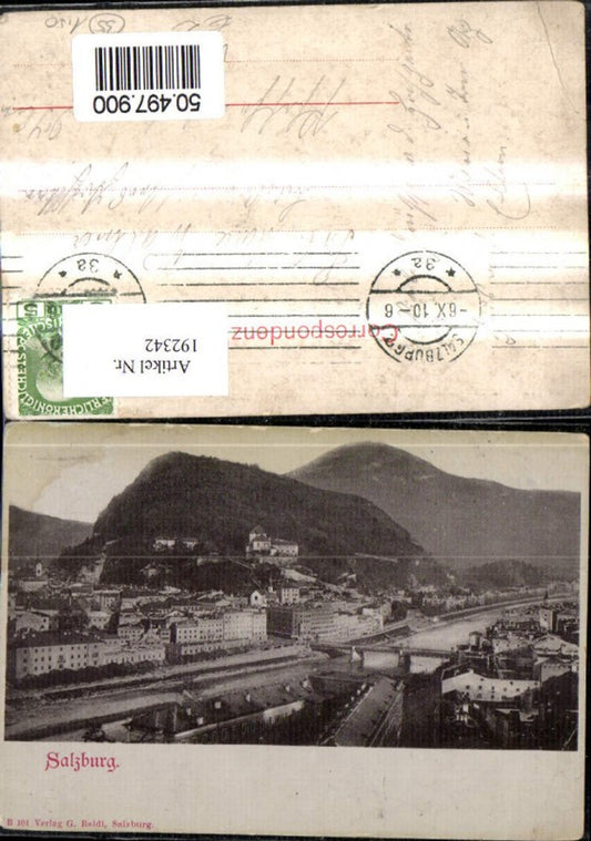 192342,Salzburg Teilansicht pub G. Baldi B 101