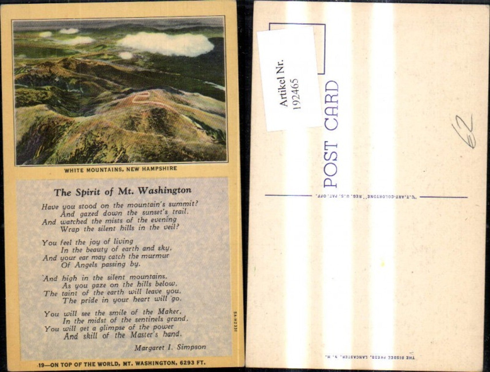 Alte Ansichtskarte – Old Postcard
