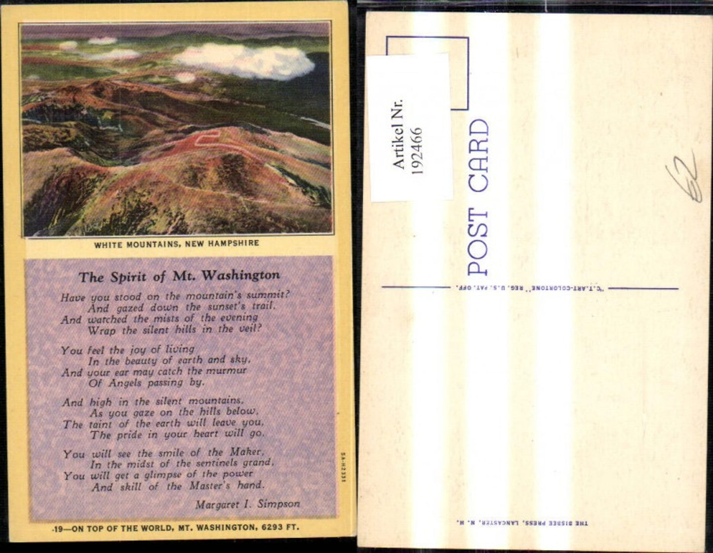 Alte Ansichtskarte – Old Postcard