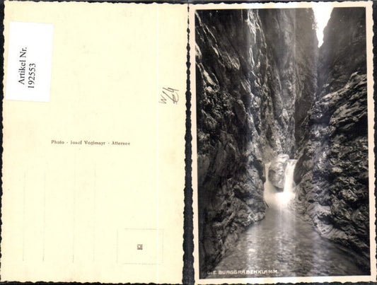 192553,Burggrabenklamm Schlucht Foto Ak Burgau am Attersee Unterach a. Attersee