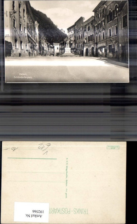 192566,Hallein Schöndorferplatz Brunnen pub Trinks