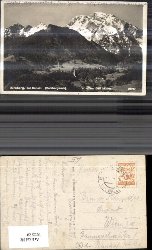 192589, Dürnberg Dürrnberg near Hallein Hoher Göll