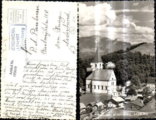 192610,Dürrnberg Ansicht Kirche Foto Ak