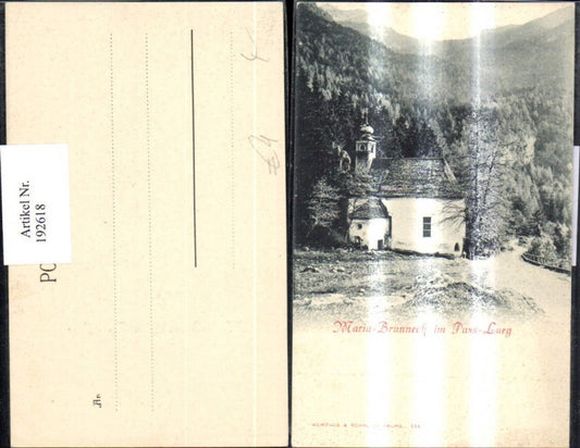192618,Maria Brunneck m. Pass Lueg Ansicht Kirche
