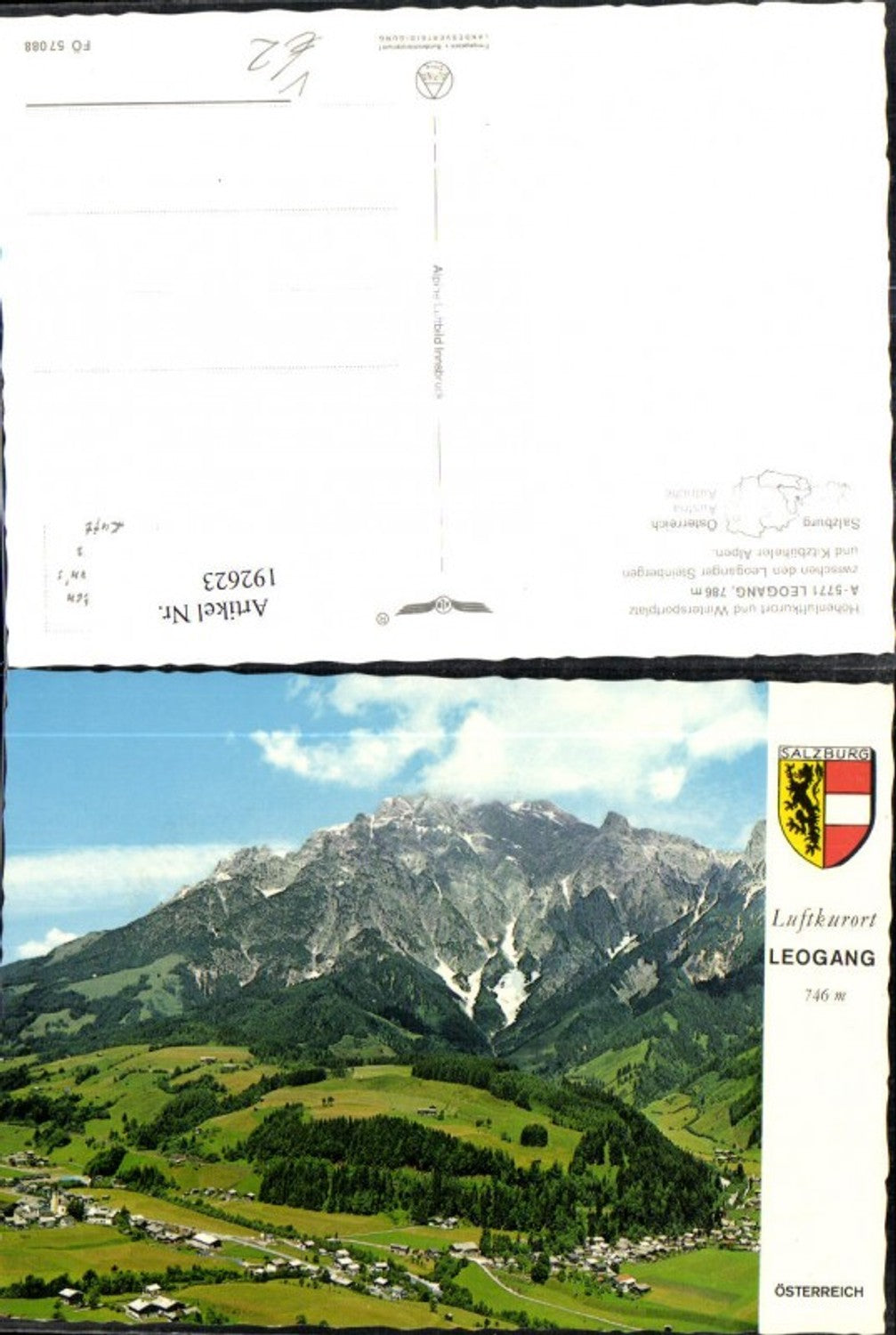 192623,Leogang Luftbild pub Alpina Druck